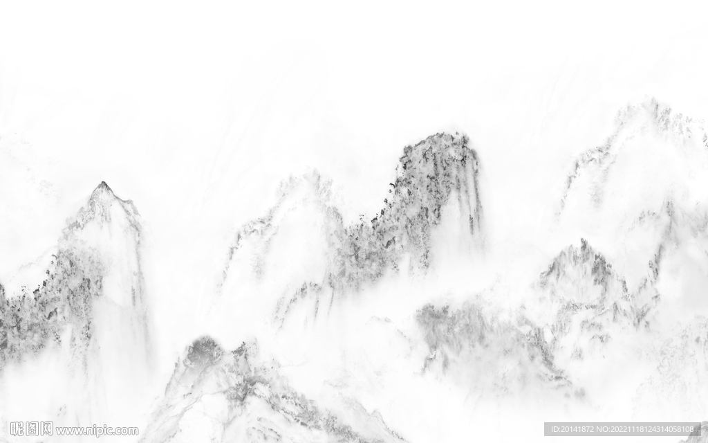 水墨石纹