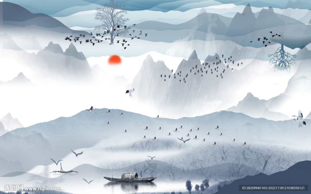 水墨山水 