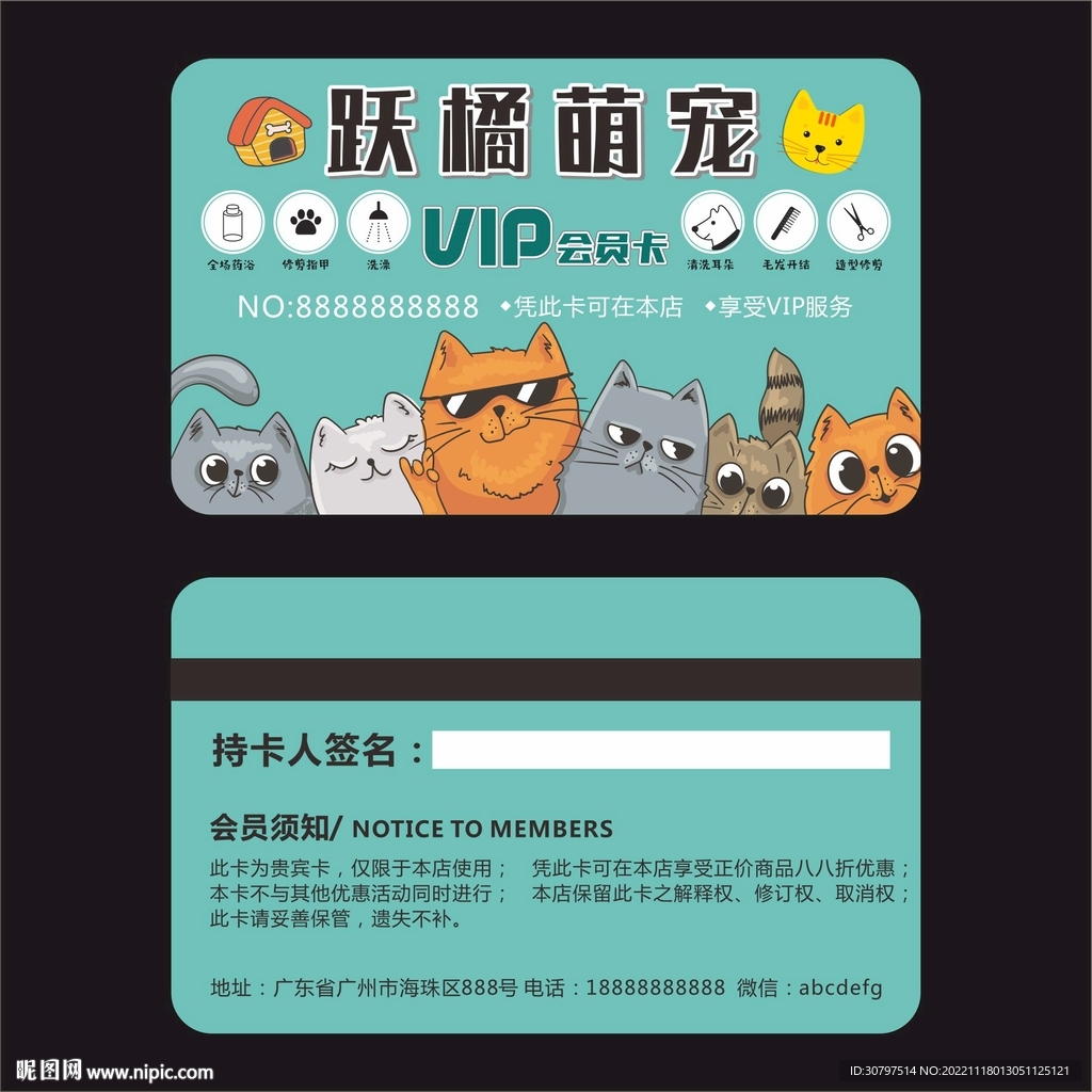 宠物美容银卡