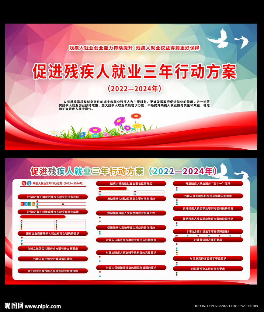 促进残疾人就业三年行动方案图片