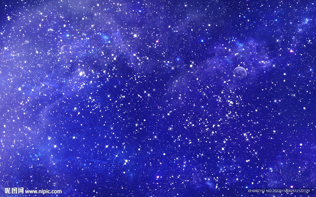 蓝色星空背景
