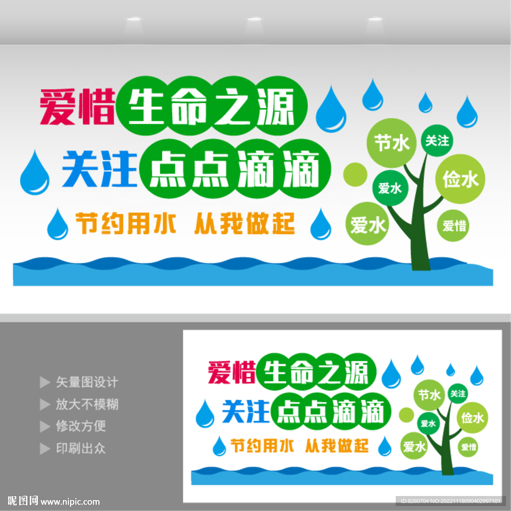 节约用水文化墙 