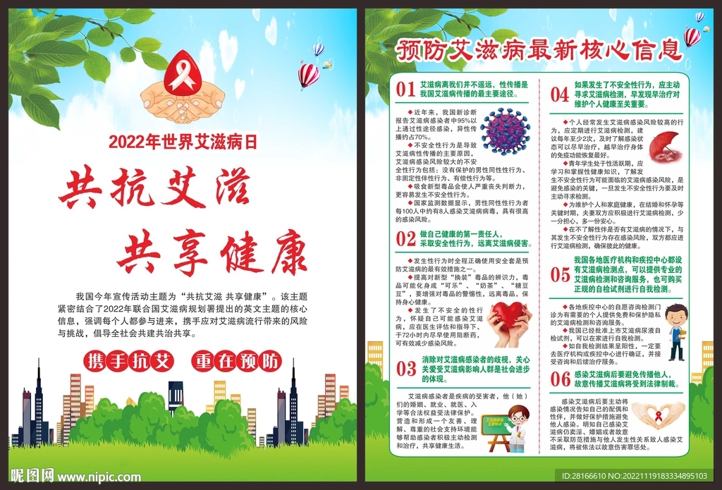世界艾滋病日单页