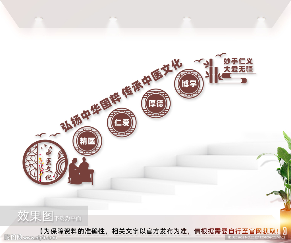 中医院阶梯文化墙图片