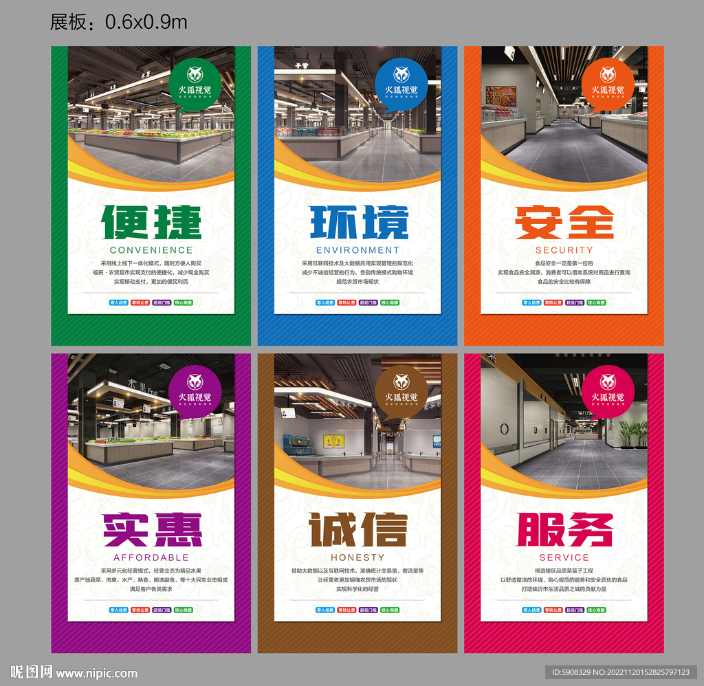 农贸市场招商展板