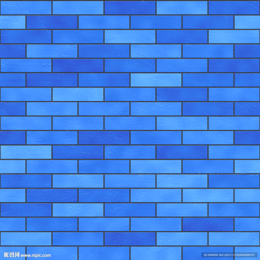蓝砖墙纹理背景
