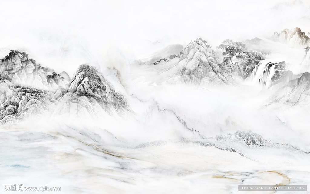 水墨山水画