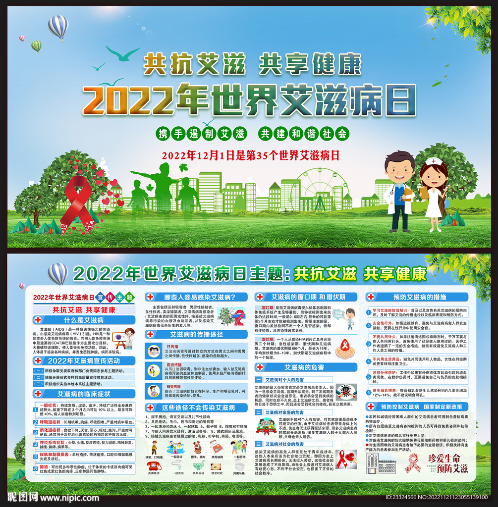 艾滋病宣传栏