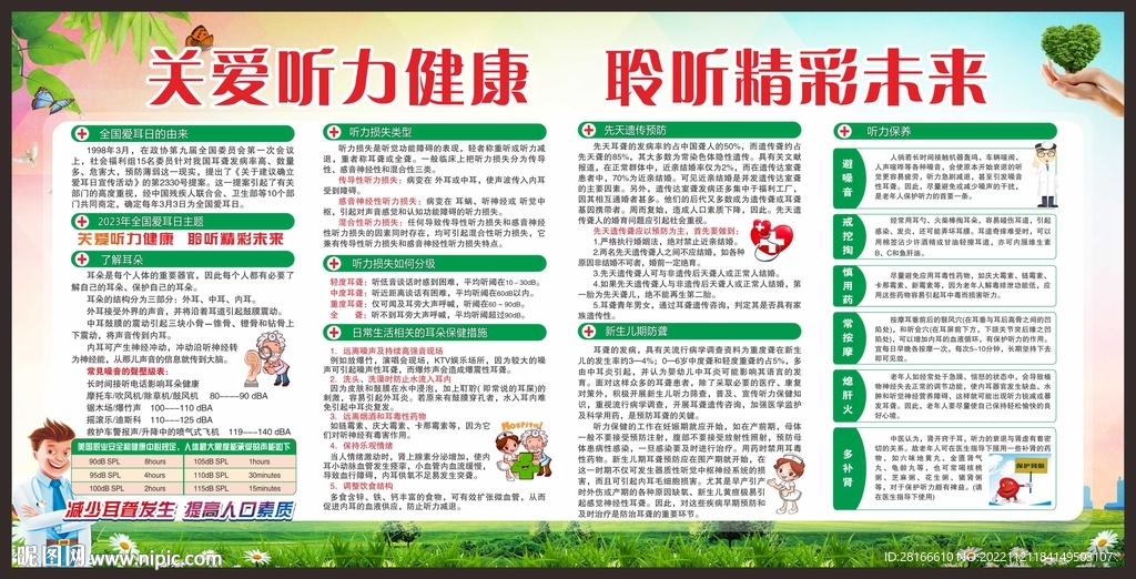 全国爱耳日宣传栏
