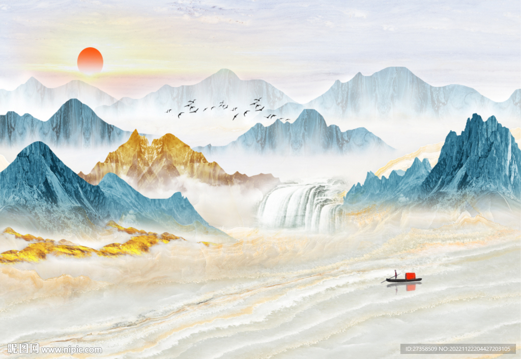 中式山水画