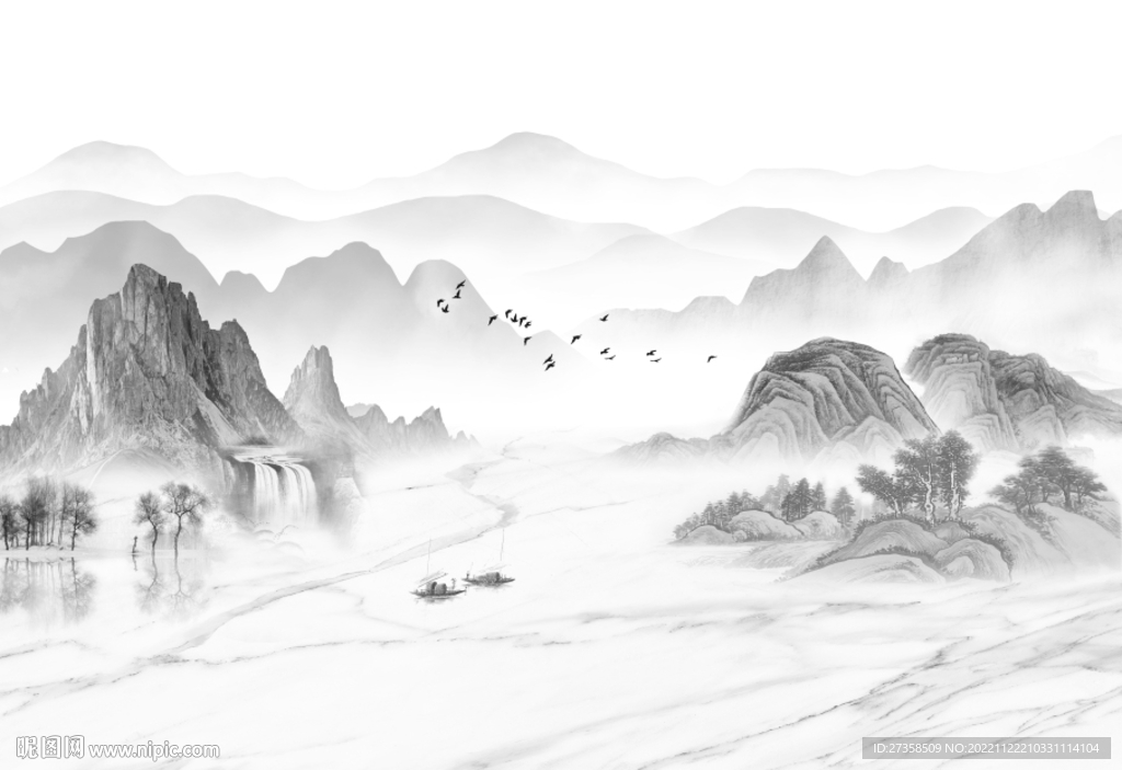 中式山水画