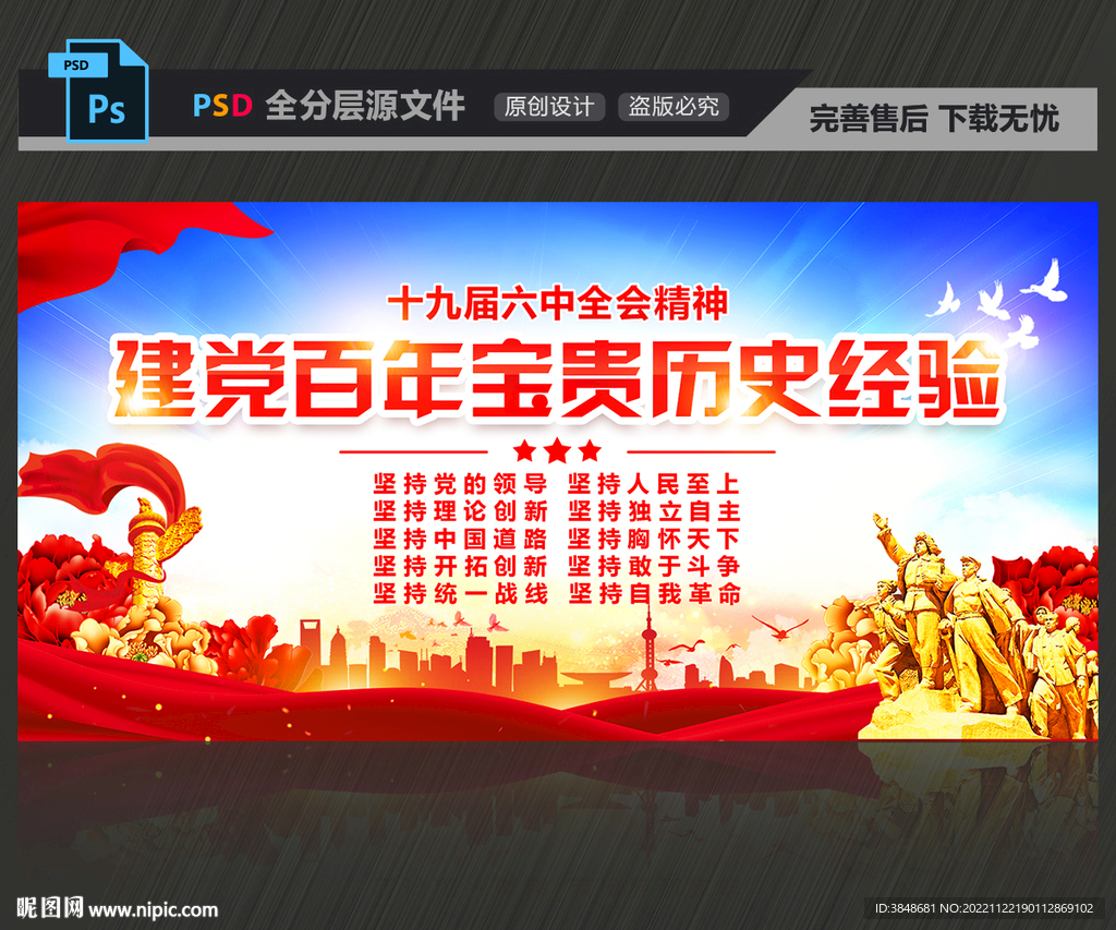 百年历史经验展板