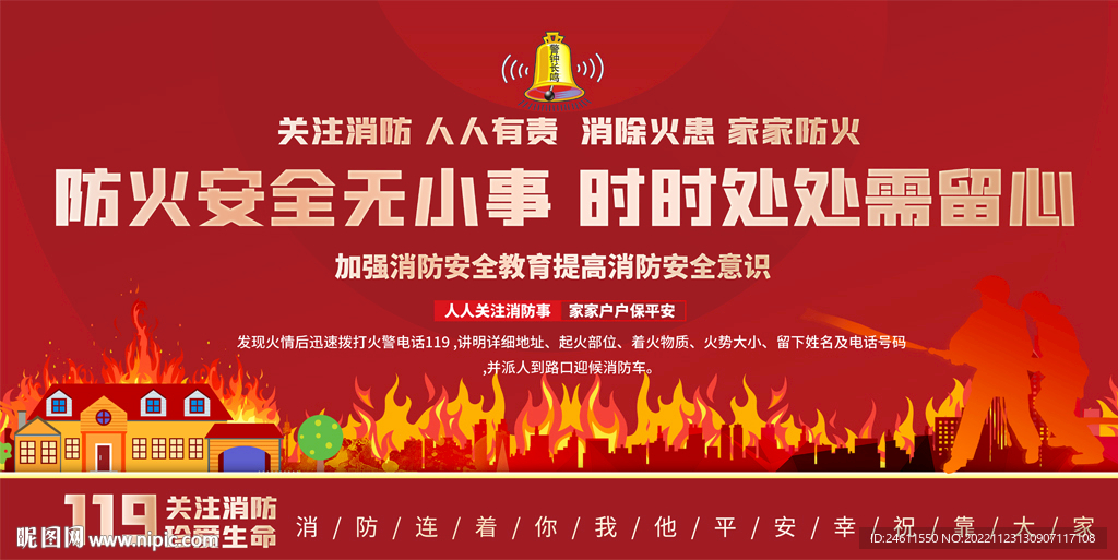 社区消防宣传栏
