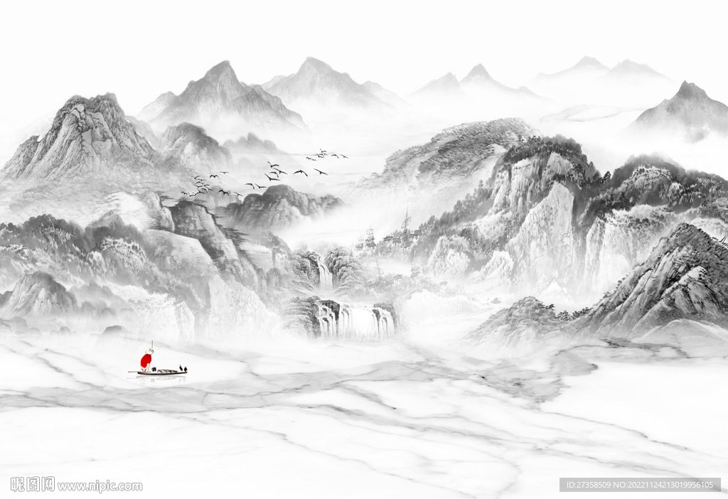新中式山水画