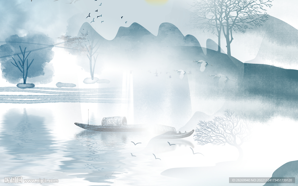 抽象山水 