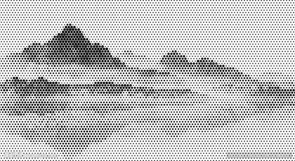 点状山