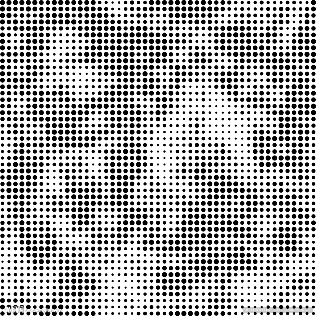 圆点镂空图案