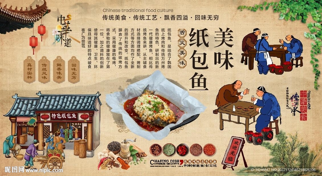 纸包鱼