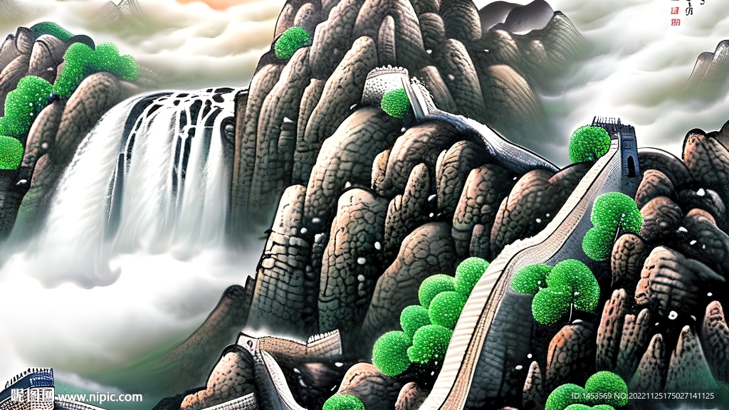 山水风景画