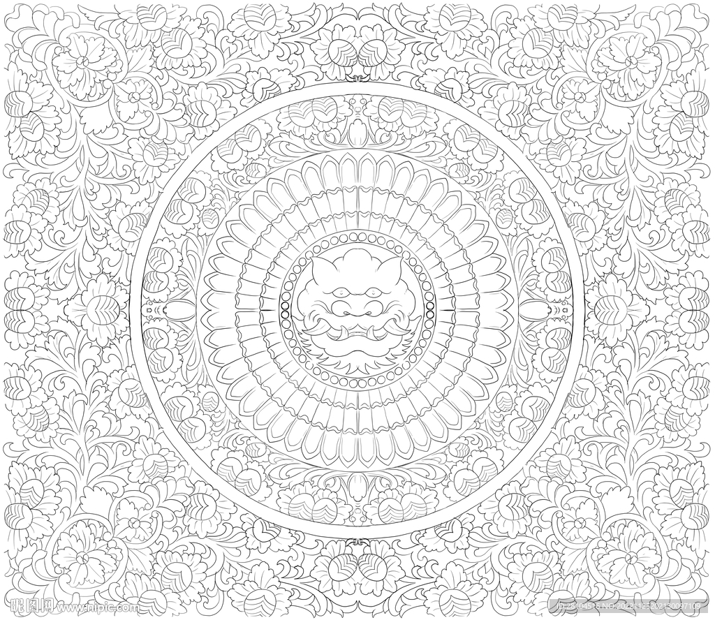 草花图案