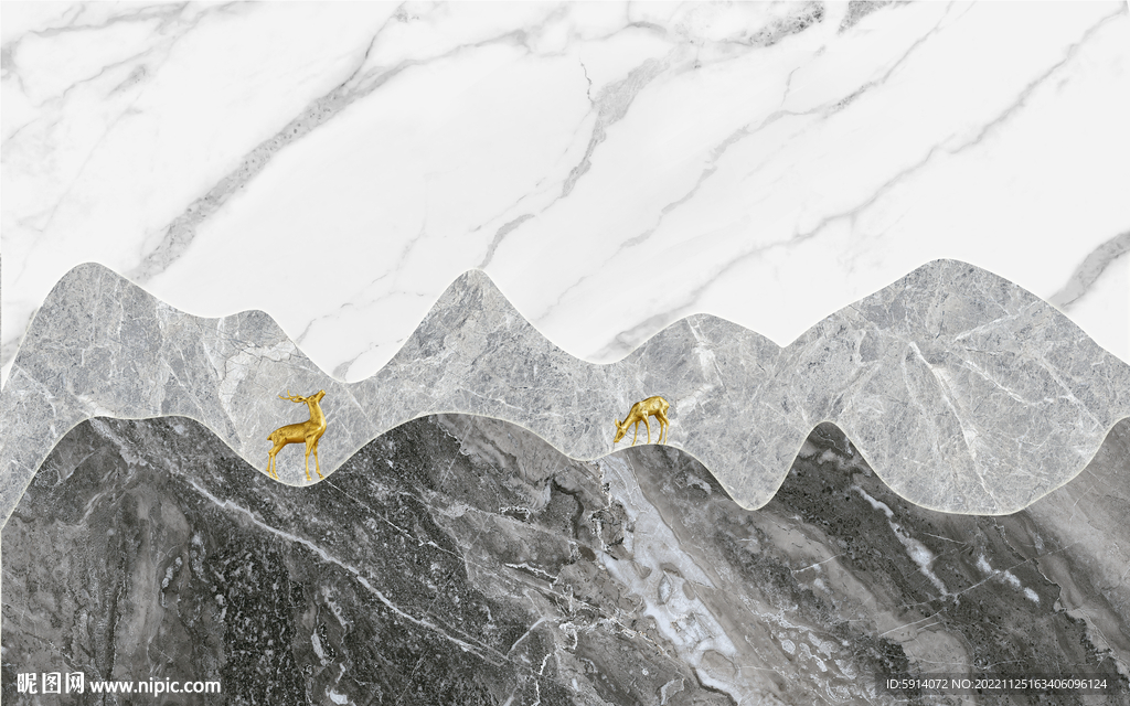 灰白根大理石背景墙