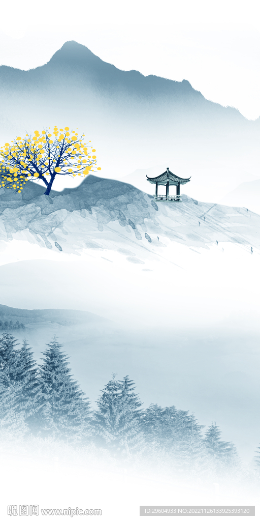 蓝色 新款高档玄关 TIf分层