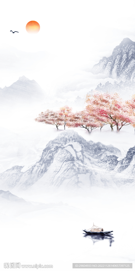 简约 大气风景玄关 TIf分层