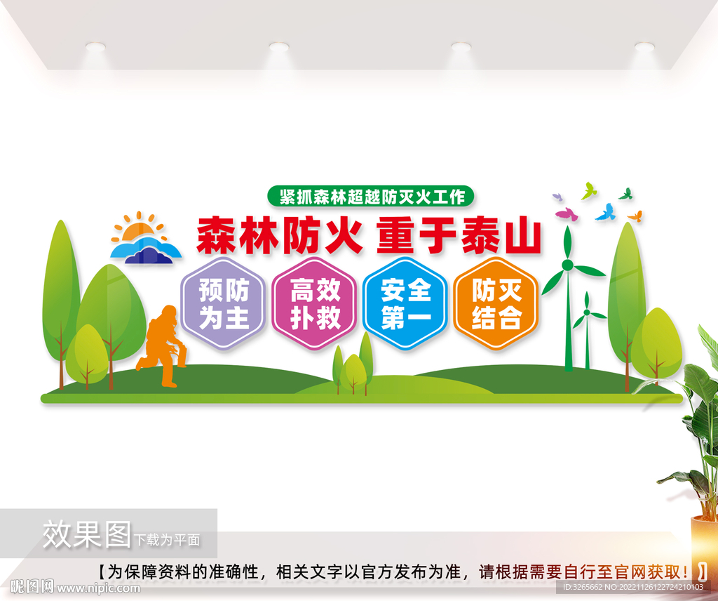 森林防火文化墙图片