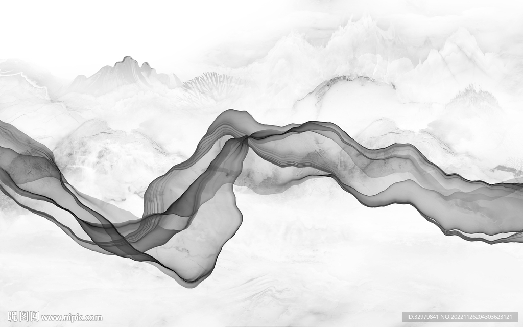 线条 新款沙发山水 Tif分层