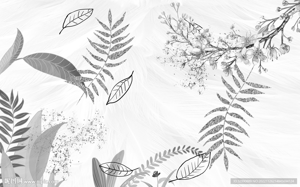 别墅 灰色新装饰画 TIF分层