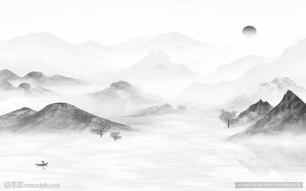 人气 最新款山水画 TiF分层