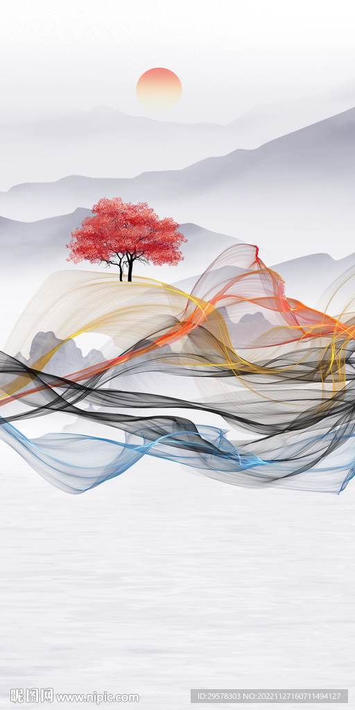 中式最新玄关TIF分层