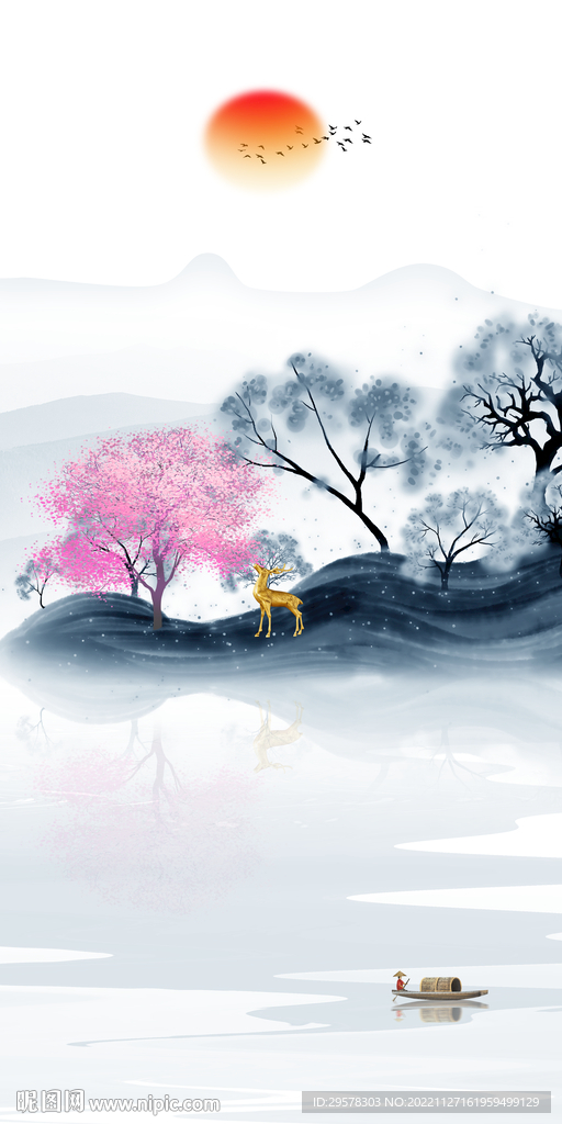 高雅 中式最新玄关 TIF分层