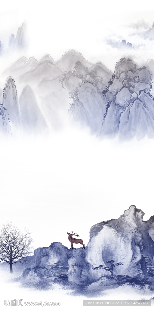 高档 最新背景玄关 TIF分层