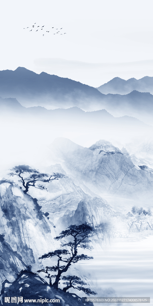 简约 最新背景玄关 TIF分层