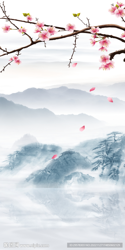 人气 最新背景玄关 TIF分层