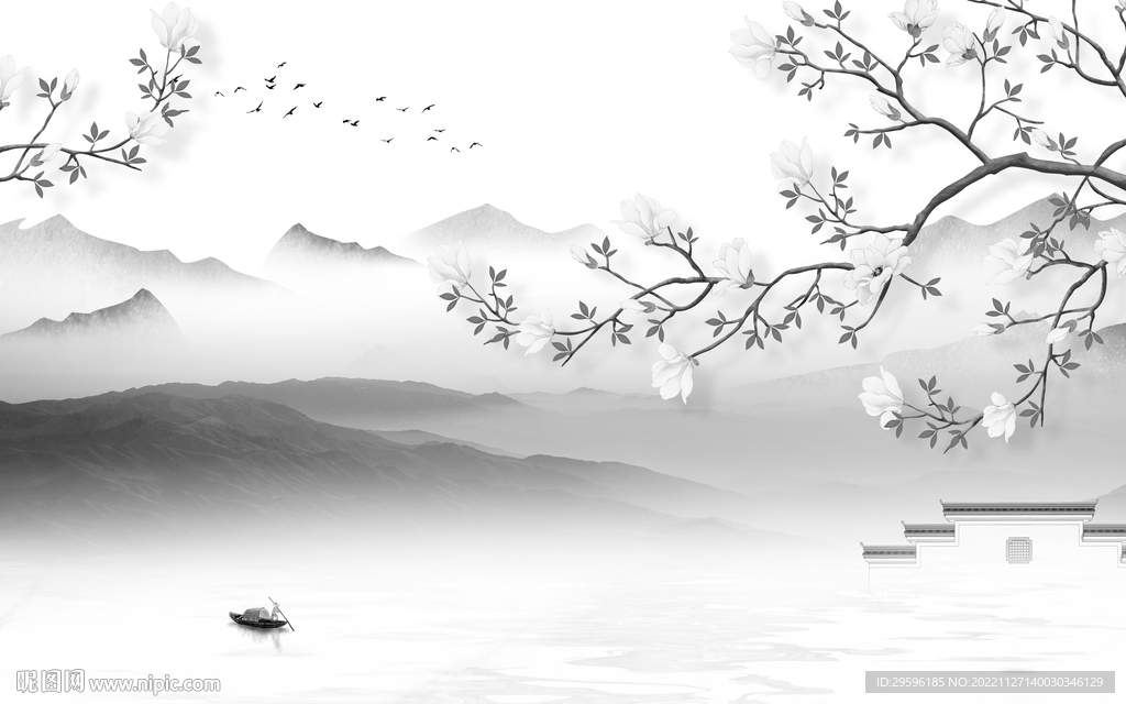 新品 最新款山水画 TiF分层