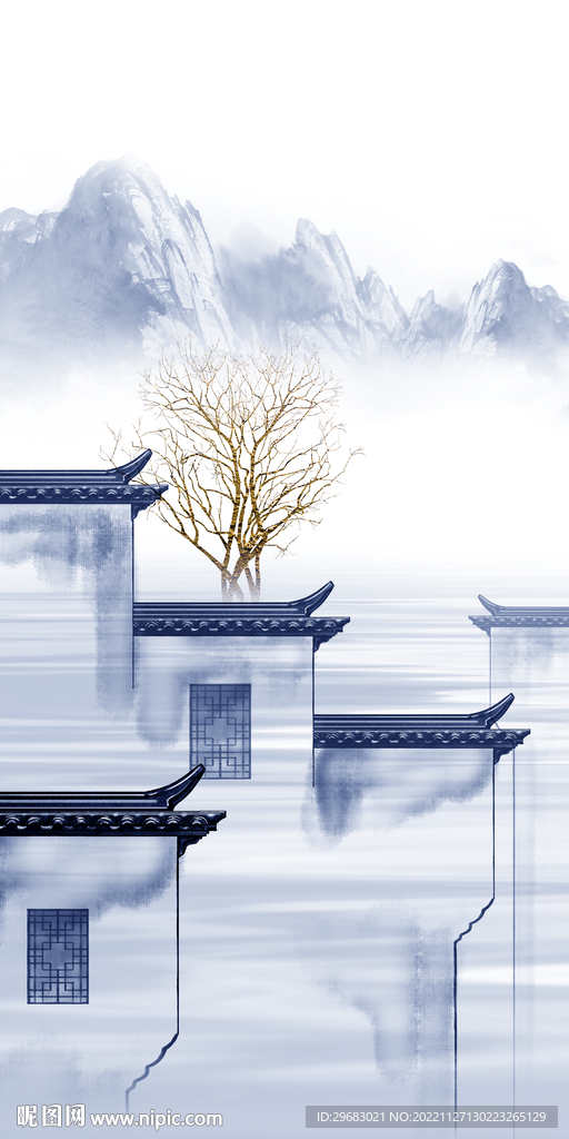 人气 新品玄关山水 TIf分层