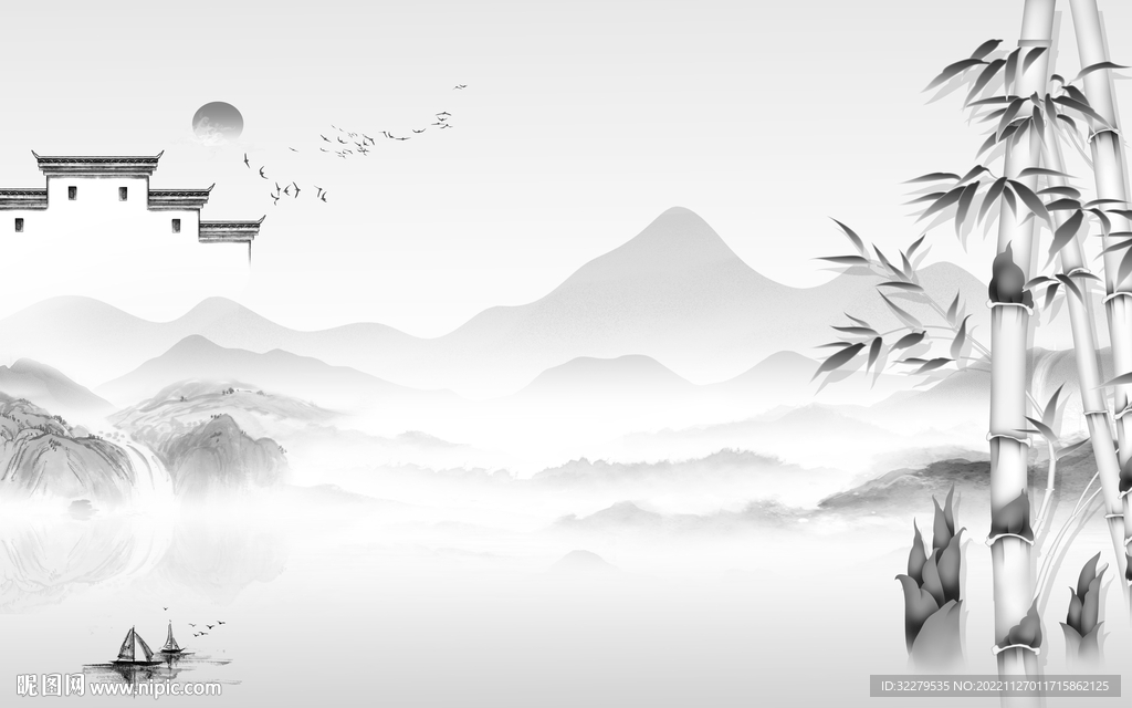 电视 灰欧式无框画 TIF分层