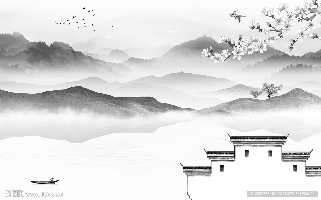 新款  现代意境山水 TiF分