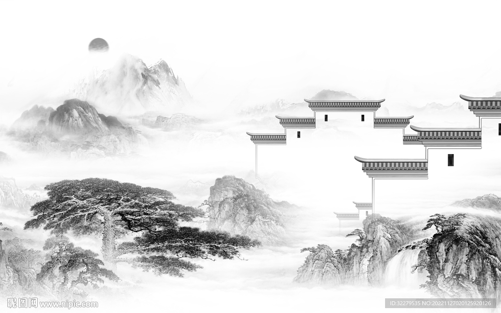 高端  现代意境山水 TiF分