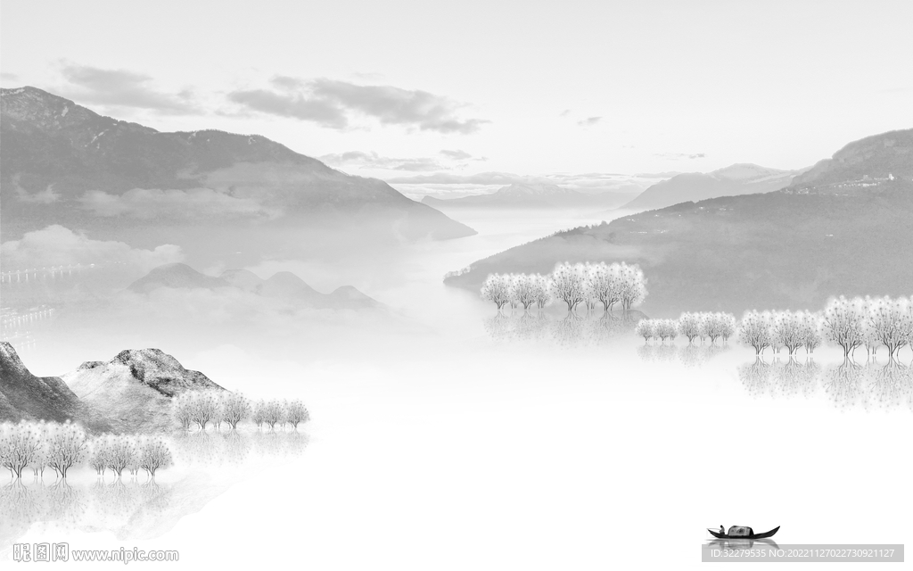 高清  现代意境山水 TiF分