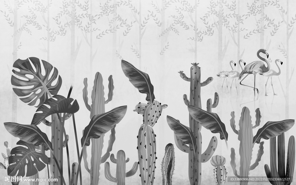 新款 欧式新灰色画 TIF分层