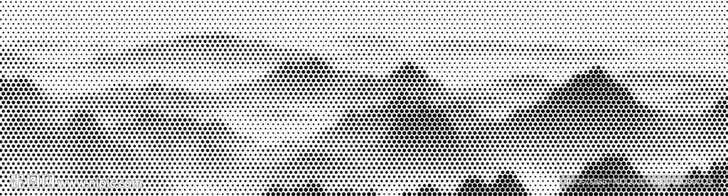 激光镂空圆点山水画