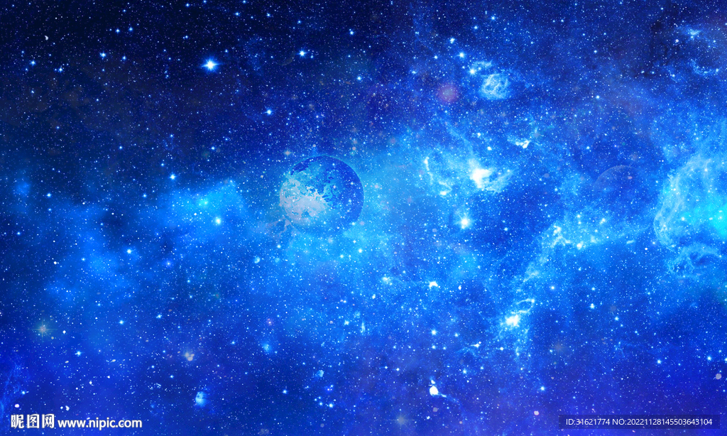 蓝色星空软膜天花 星空背景墙