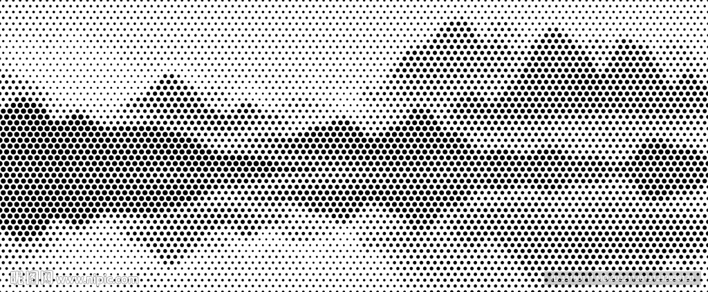 大幅激光镂空圆点新中式山水