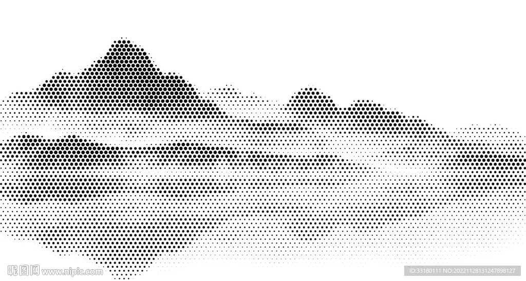 手绘山
