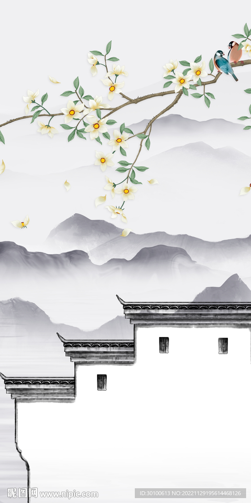 爆款 最新山水玄关 TiF分层