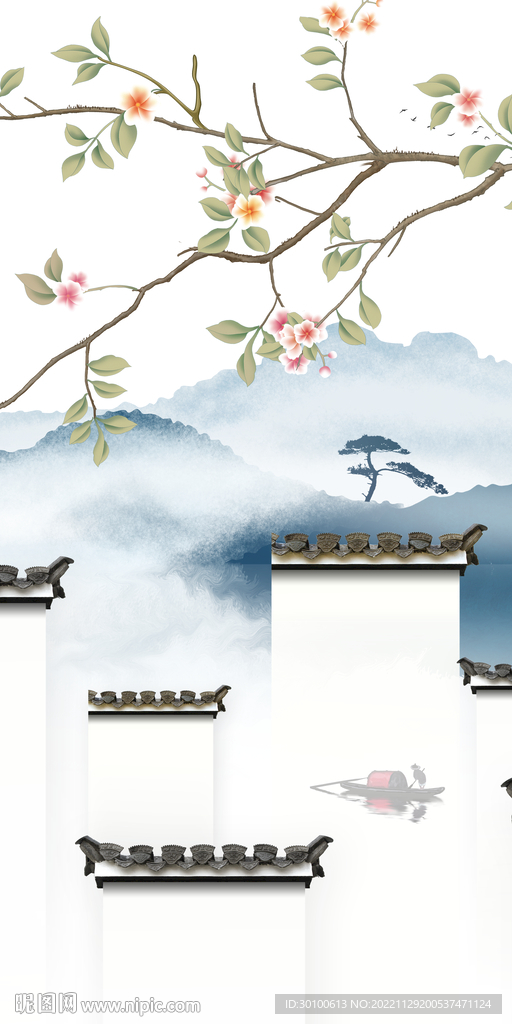 新款  意境山水玄关 TiF分