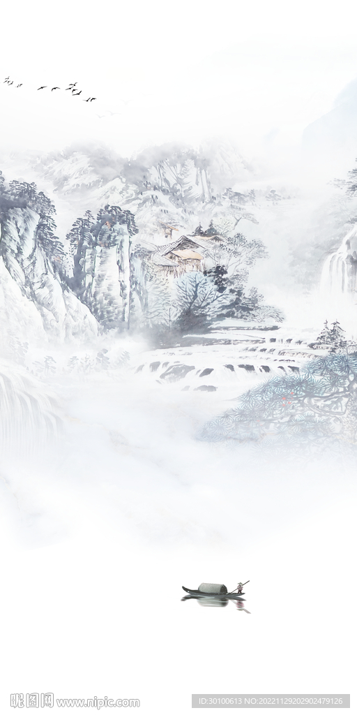 别墅 人气玄关山水 TiF分层